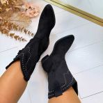 *SALE* STUDS FRINGE LAARS RQ538 BLACK