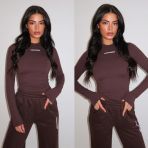 UNIQUE THE LABEL ROBYN **LONGSLEEVE** CACAO