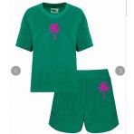 PINNED BY K BADSTOF PALMTREE SET GREEN/NEONPINK