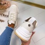 STEVE MADDEN SNEAKER AYDEN 484C CREAM/GOLD