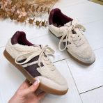 *DEFECT* LA STRADA SNEAKER 2404032-4022 BEIGE TEDDY MAAT 40