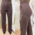 UNIQUE THE LABEL IMANI WIDE LEG JOGGER CACAO