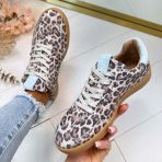 DWRS POONA LEOPARD B11456-54 SAND/LT.BLUE
