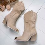 **LAATSTE MAAT 37** GOLDEN DETAIL COWBOY LAARS DES956 BEIGE/SUE