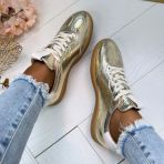 DWRS POONA CRACKLED SNEAKER B11456-51 CHAMP/OFFWHITE