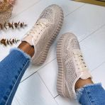 STUDS SNEAKER PC-306 BEIGE
