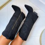 *SALE* FLAPOVER COWBOY LAARS DES8082 BLACK