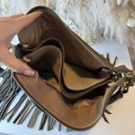 FRINGES BAG H5676 ARMY GREEN (DARK BROWN)
