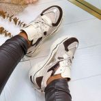 DWRS JUPITER SNEAKER J5554C-107 OFF WHITE/DRK BROWN
