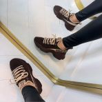 STEVE MADDEN MAC-E SNEAKER 0019 KHAKI/GROUND COFFEE