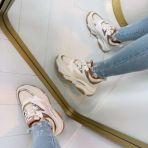 STEVE MADDEN PROGRESSIVE SNEAKER 0096 CREAM ROSE GLD