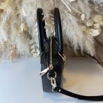 GUESS DAVINA SMALL SATCHEL BAG BG989905 BLACK