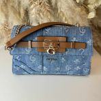 GUESS GREYSON II CONVERTIBLE BAG DG920621 DENIM/CARAMEL