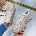 STUDS SNEAKER PC-306 BEIGE