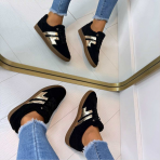 LA STRADA SNEAKER 2404032-4001 BLACK TEDDY