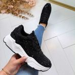 LA STRADA SNEAKER 2211242-2202 BLACK/BLACK MICRO+STONES