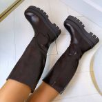 LAVIE LEATHER LOOK BOOT 1670 BROWN