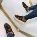 GUESS LEOPARD SNEAKER FLTEL8LEA12 TAN