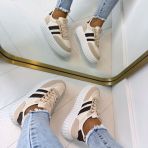 KANT STRIPE SNEAKER 9178 BEIGE
