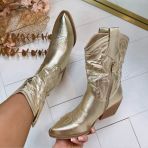 *SALE* METALLIC COWBOY LAARS DES682 GOLD
