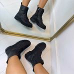 BRAIDED BOOT A-936 BLACK