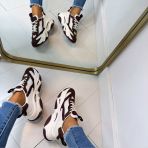 STEVE MADDEN POSSESSION-E SNEAKER 4652 WHITE SEPIA/LACQ