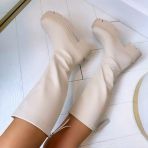 FANNY ZIP BOOT XJ-976 BEIGE