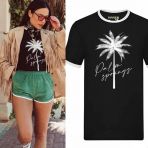 PINNED BY K PALM SPRINGS T-SHIRT BLACK