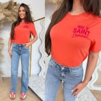 PINNED BY K POP SAINT LAMOUR T-SHIRT ORANGE