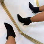 SUEDINE CUTE HEEL 00-017 BLACK