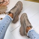 STEVE MADDEN POSSESSION-E SNEAKER 0033 DARK TAUPE