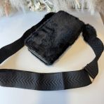 FAKE FUR PHONEBAG Q3216 BLACK