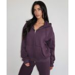 UNIQUE THE LABEL NYLA WIDE LEG JOGGER DEEP BERRY