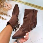 *SALE* POCA FRINGE BOOT Y2327 BROWN