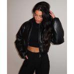 UNIQUE THE LABEL SEMMI BOMBER BLACK