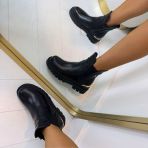 *SALE* GOLDEN DETAIL BOOT XJ-953 BLACK