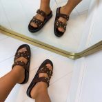 GOLDY SUEDINE SLIPPER MO3613 BROWN