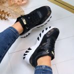 GUESS SNEAKER FLTNOWFAL12 BLKBR BLACK//BROWN