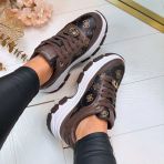 GUESS CHOCO SNEAKERS FLFBRTPEL12 BROWN