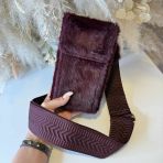 FAKE FUR PHONEBAG Q3216 RED