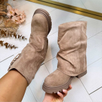 *SALE* LOVY FRINGE BOOT RQ-541 KHAKI