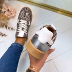 DWRS MIRABEL LEOPARD SNEAKER B11548-05 BEIGE/STEEL