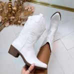 LEATHER LOOK LAARS 301-A32 WHITE/P
