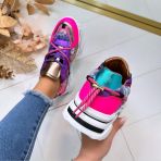 DWRS JUPITER TEDDY SNEAKER J5554C-59 NEON PINK/PURPLE