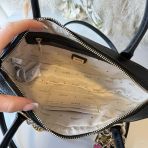 GUESS DAVINA SMALL SATCHEL BAG BG989905 BLACK