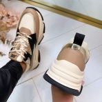 STEVE MADDEN PROGRESSIVE SNEAKER 0096 KHAKI/BLACK