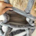 FAKE FUR TOTE BAG H3235 GREY