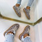 DWRS POONA LEOPARD B11456-54 SAND/LT.BLUE