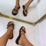 LEYLA SLIPPER L-71 BROWN