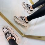 STEVE MADDEN PRIVY SNEAKER 0082 IRISH/BLACKSILVER